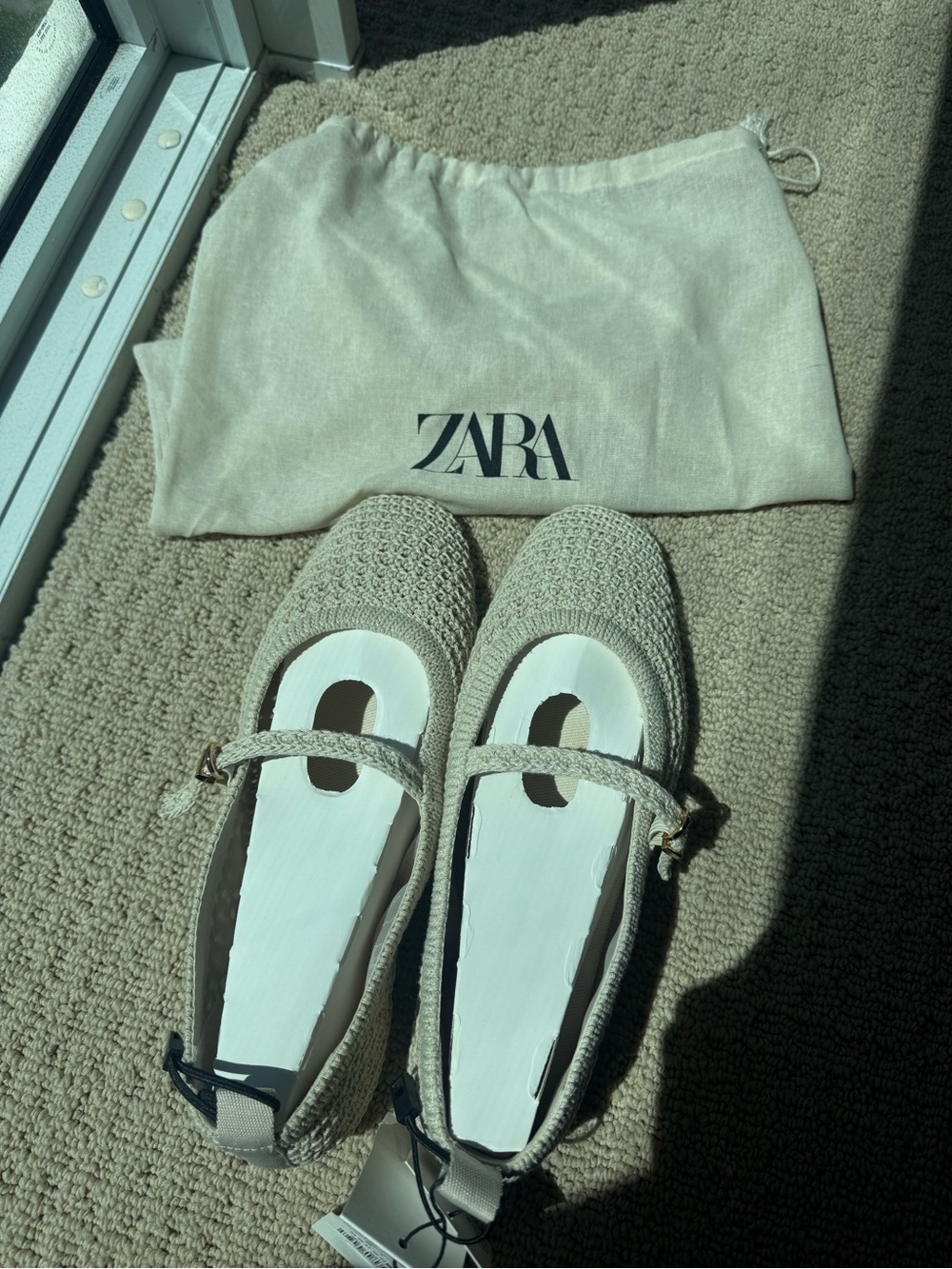 Zara Woven Ballet Flats